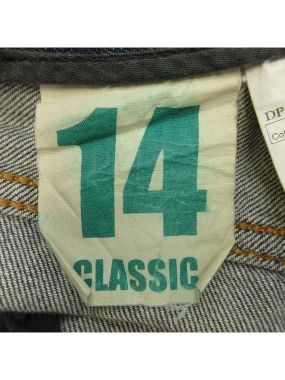 Dolce & Gabbana Denim Pants Jeans Straight Logo Patch 46 M Indigoblue